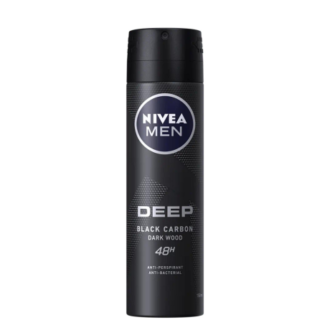 NIVEA MEN Deep Black Carbon Dark Wood 48H Body Spray 200ml
