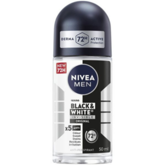Nivea Men Black & White Invisible Original 72H Roll On 50ml